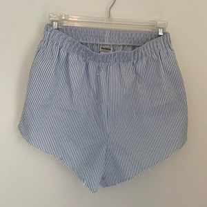 Blue and white strip shorts